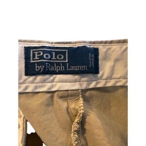 Polo Ralph Lauren Mens Khaki Chino Pants Classic Fit Pleated Size 40x30